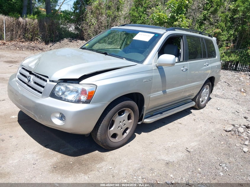 2004 Toyota Highlander VIN JTEDP21A940002802 IAAI salvage auction — FRONT END, Salvage (Rhode Island), sold $1,150 on 2026-07-21 (photo 2)