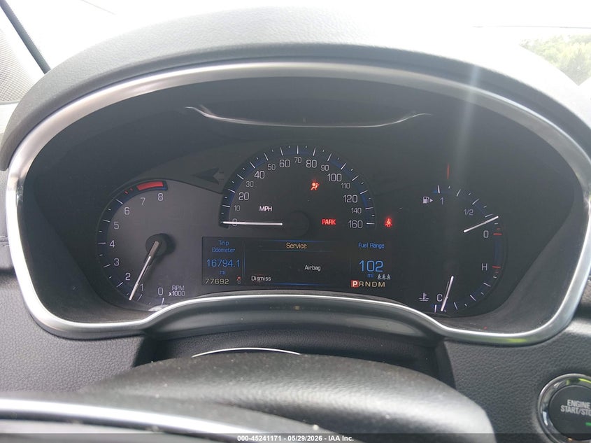 2016 Cadillac Srx VIN 3GYFNDE30GS525286 IAAI salvage auction — REAR END, Salvage Title, sold $4,450 on 2026-07-29 (photo 7)