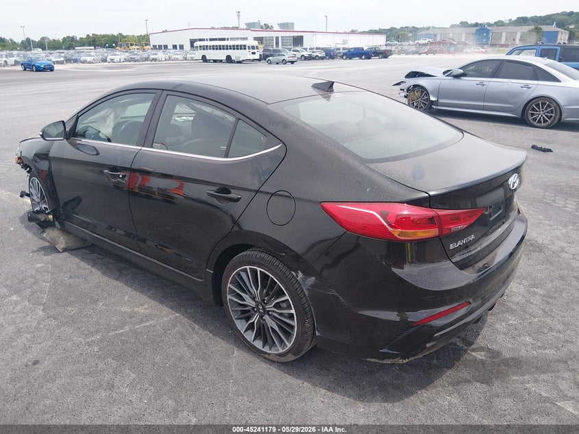2018 Hyundai Elantra VIN KMHD04LB8JU724403 IAAI salvage auction — LEFT FRONT, Salvage Title, sold $2,950 on 2026-07-28 (photo 3)