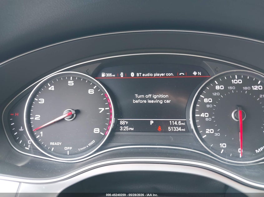 2016 Audi A7 VIN WAU2GAFC5GN031864 IAAI salvage auction — LEFT FRONT, Salvage Title, sold $9,100 on 2026-07-31 (photo 7)