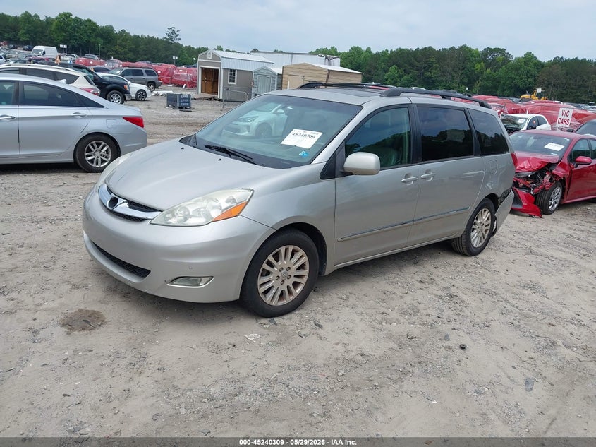 2008 Toyota Sienna VIN 5TDZK22C68S186236 IAAI salvage auction — REAR END, Salvage (Georgia), sold $850 on 2026-07-10 (photo 2)