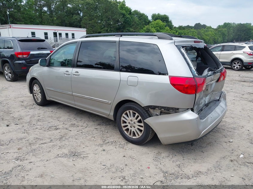 2008 Toyota Sienna VIN 5TDZK22C68S186236 IAAI salvage auction — REAR END, Salvage (Georgia), sold $850 on 2026-07-10 (photo 3)