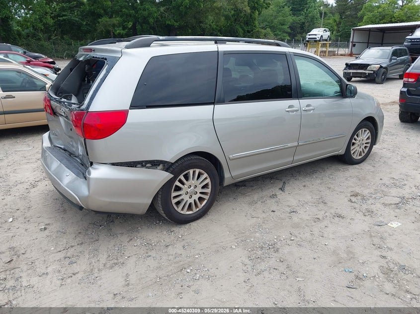 2008 Toyota Sienna VIN 5TDZK22C68S186236 IAAI salvage auction — REAR END, Salvage (Georgia), sold $850 on 2026-07-10 (photo 4)