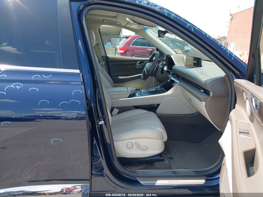 2022 Genesis Gv80 VIN KMUHBDSBXNU077457 IAAI salvage auction — HAIL, Salvage Title, sold $10,600 on 2026-07-29 (photo 5)
