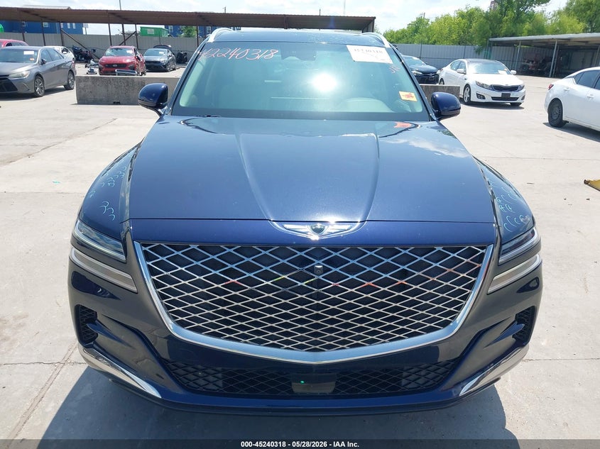 2022 Genesis Gv80 VIN KMUHBDSBXNU077457 IAAI salvage auction — HAIL, Salvage Title, sold $10,600 on 2026-07-29 (photo 6)