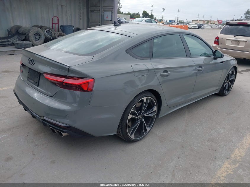 2022 Audi S5 VIN WAUC4CF5XNA040560 IAAI salvage auction — LEFT REAR, Salvage Title, sold $22,525 on 2026-08-19 (photo 4)