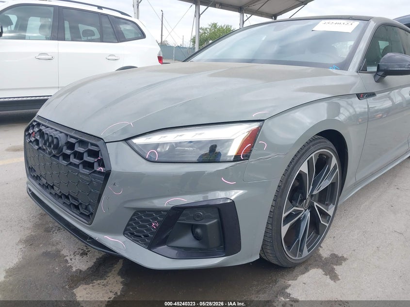 2022 Audi S5 VIN WAUC4CF5XNA040560 IAAI salvage auction — LEFT REAR, Salvage Title, sold $22,525 on 2026-08-19 (photo 6)