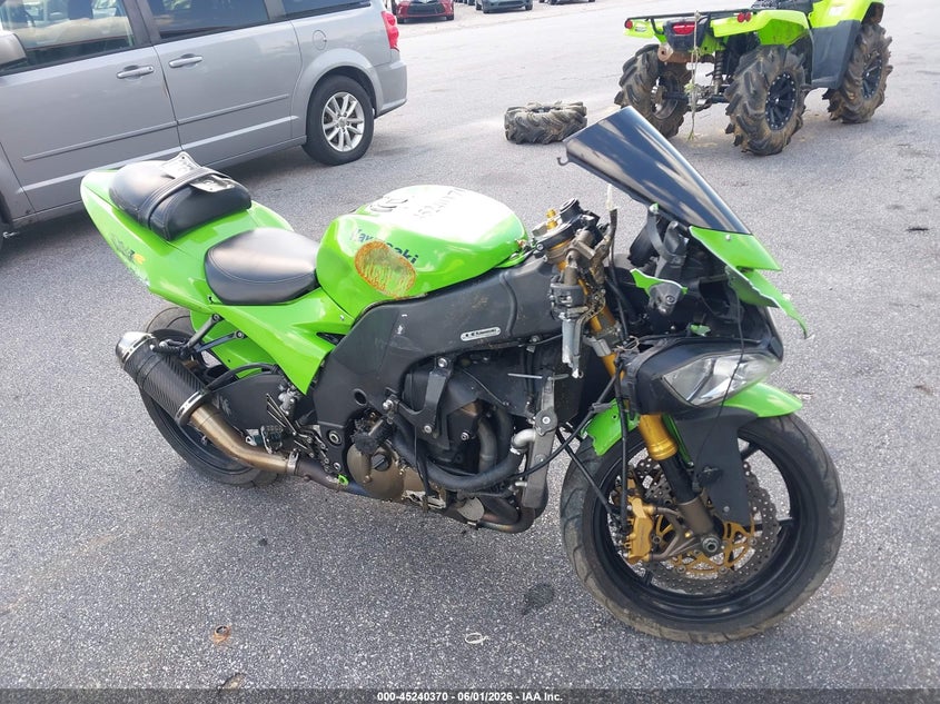 2004 Kawasaki Ninja VIN JKAZXCC124A016459 — IAAI salvage auction photo