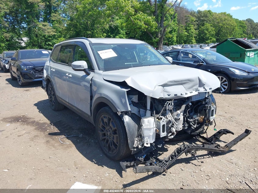 2022 Kia Telluride VIN 5XYP5DHC6NG277212 IAAI salvage auction — ENGINE DAMAGE, Salvage Title, sold $1,750 on 2026-07-07 (photo 1)