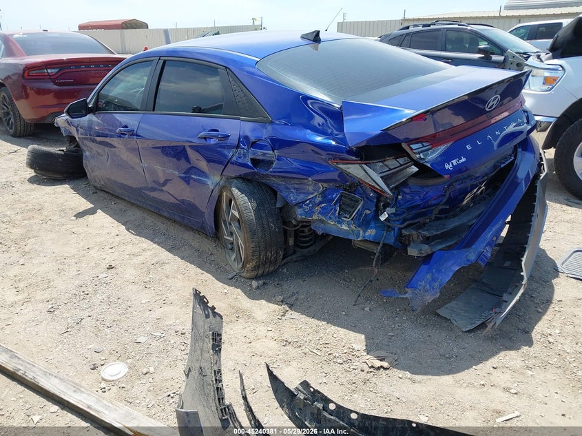 2025 Hyundai Elantra VIN KMHLM4DJ8SU164647 IAAI salvage auction — LEFT SIDE, Salvage Title, sold $1,250 on 2026-07-27 (photo 3)