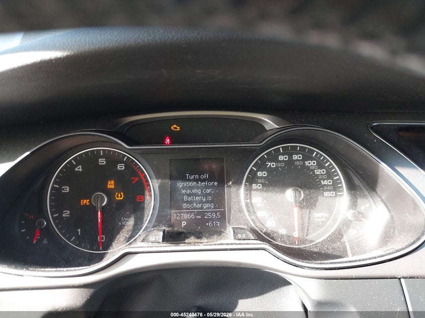 2014 Audi A4 VIN WAUFFAFL2EN037378 IAAI salvage auction — FRONT END, Clear (Indiana), sold $1,350 on 2026-07-11 (photo 7)