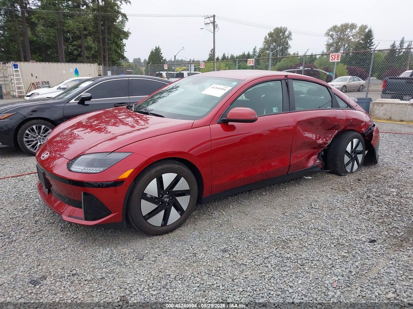 2025 Hyundai Ioniq 6 VIN KMHM24AC9SA102515 IAAI salvage auction — SIDE, Salvage Title, sold $7,250 on 2026-07-22 (photo 2)