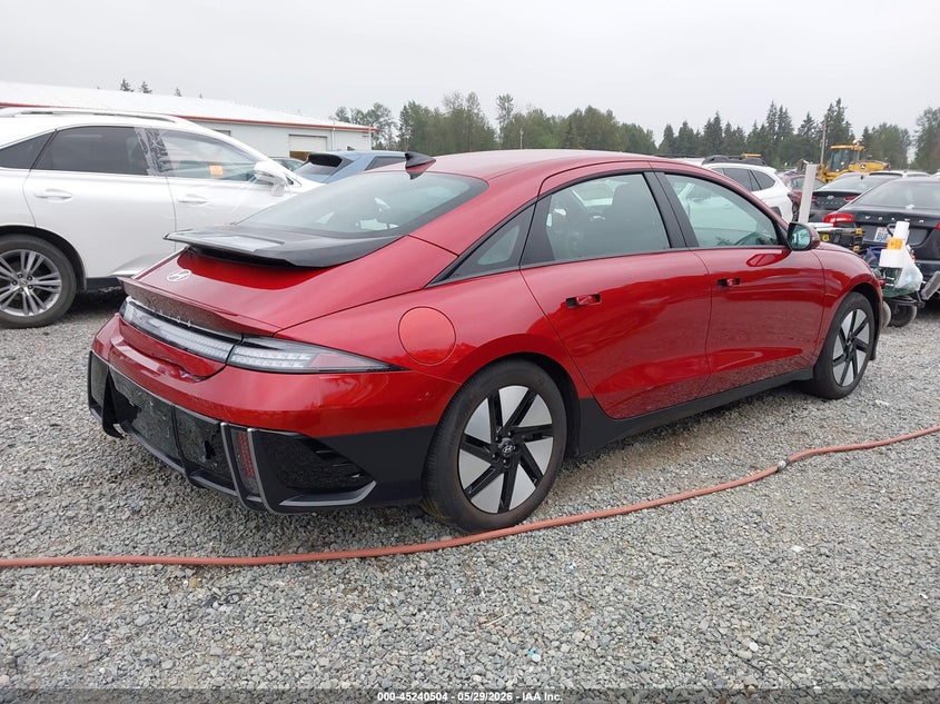 2025 Hyundai Ioniq 6 VIN KMHM24AC9SA102515 IAAI salvage auction — SIDE, Salvage Title, sold $7,250 on 2026-07-22 (photo 4)
