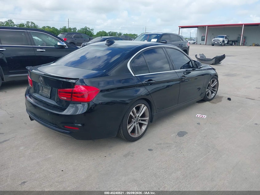 2018 BMW 3er VIN WBA8B9G55JNU58024 IAAI salvage auction — FRONT END, Salvage Title, sold $4,450 on 2026-07-17 (photo 4)