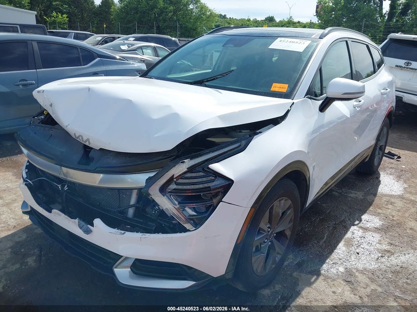 2025 Kia Sportage VIN 5XYK43DF8SG242576 IAAI salvage auction — FRONT END, Salvage Title, sold $10,100 on 2026-08-21 (photo 2)