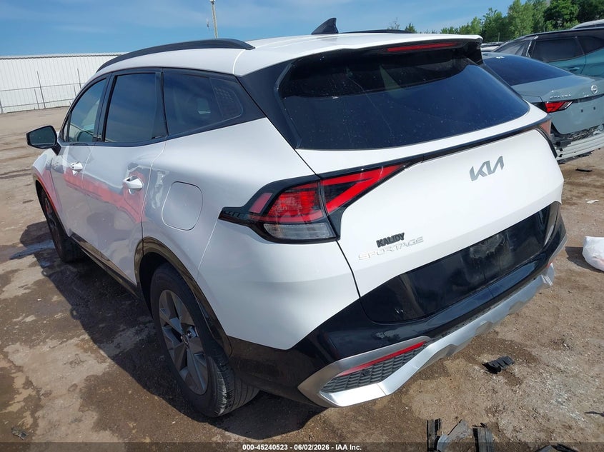2025 Kia Sportage VIN 5XYK43DF8SG242576 IAAI salvage auction — FRONT END, Salvage Title, sold $10,100 on 2026-08-21 (photo 3)