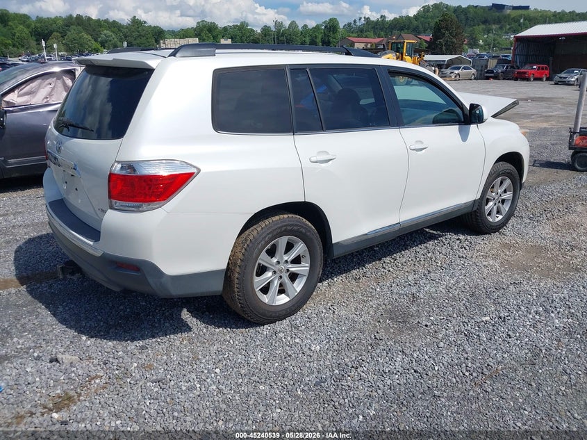 2011 Toyota Highlander VIN 5TDBK3EH6BS049965 IAAI salvage auction — FRONT END, Salvage (North Carolina), sold $1,500 on 2026-07-17 (photo 4)