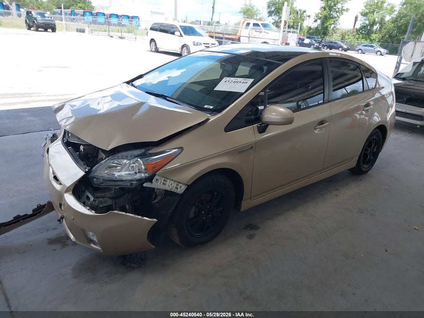 2011 Toyota Prius VIN JTDKN3DU0B1385999 IAAI salvage auction — FRONT END, Rebuildable (Florida), sold $1,400 on 2026-07-08 (photo 2)
