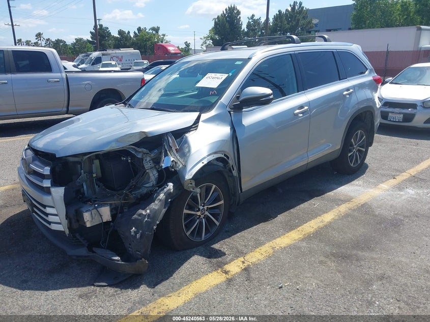 2019 Toyota Highlander VIN 5TDJZRFH4KS588089 IAAI salvage auction — LEFT FRONT, Salvage Title, sold $7,325 on 2026-07-28 (photo 2)