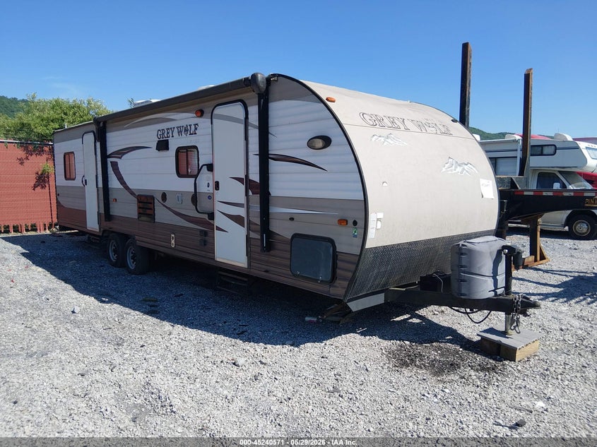 2015 Forest river Grey wolf VIN 4X4TCKC2XFK028182 IAAI salvage auction — ROOF, Salvage (Pennsylvania), sold $400 on 2026-09-09 (photo 1)