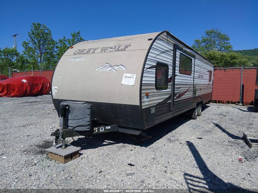 2015 Forest river Grey wolf VIN 4X4TCKC2XFK028182 IAAI salvage auction — ROOF, Salvage (Pennsylvania), sold $400 on 2026-09-09 (photo 2)