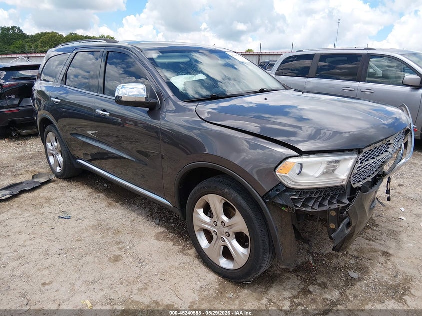 2015 Dodge Durango VIN 1C4RDHAG2FC880535 IAAI salvage auction — FRONT END, Salvage Title, sold $1,000 on 2026-07-09 (photo 1)