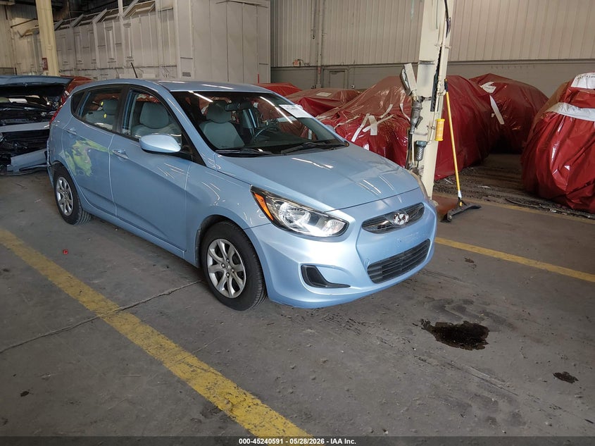 2014 Hyundai Accent VIN KMHCT5AE9EU149823 IAAI salvage auction — REAR END, Salvage Title, sold $600 on 2026-07-29 (photo 1)