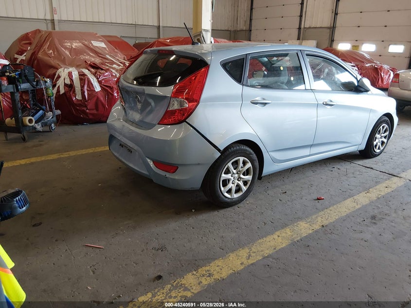 2014 Hyundai Accent VIN KMHCT5AE9EU149823 IAAI salvage auction — REAR END, Salvage Title, sold $600 on 2026-07-29 (photo 4)