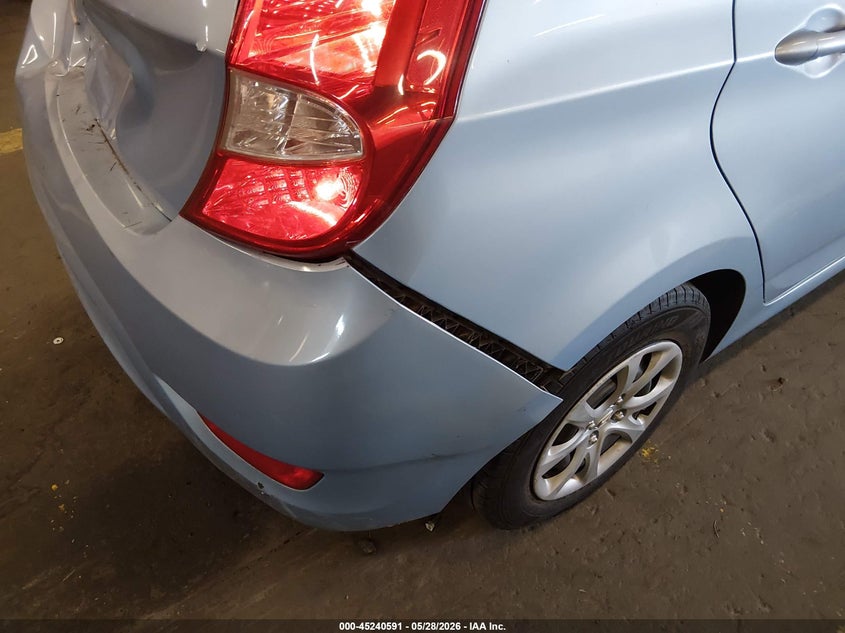 2014 Hyundai Accent VIN KMHCT5AE9EU149823 IAAI salvage auction — REAR END, Salvage Title, sold $600 on 2026-07-29 (photo 6)