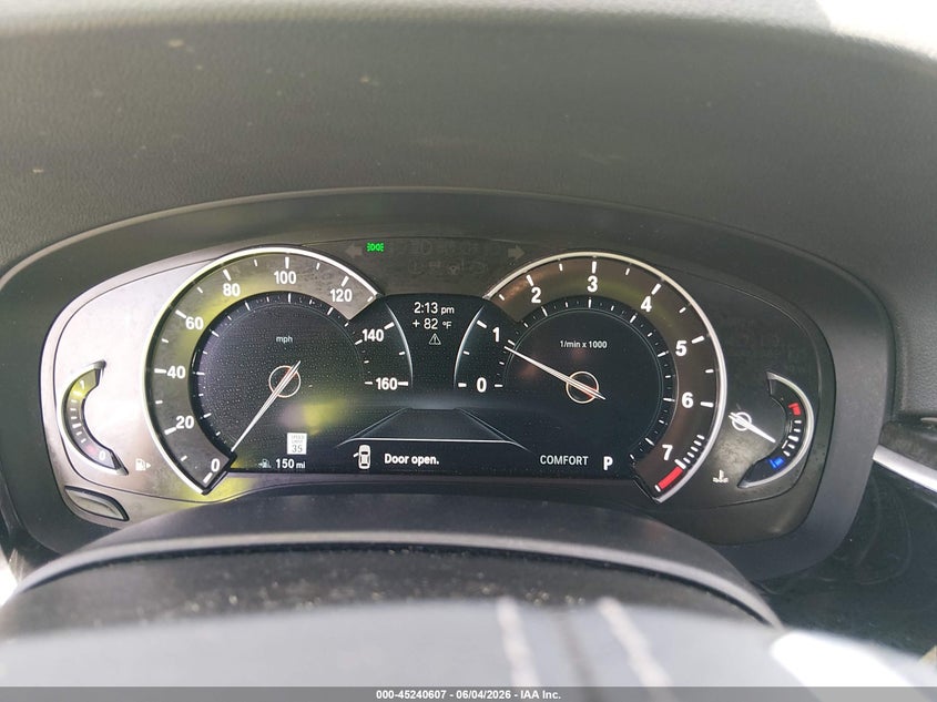 2019 BMW 5er VIN WBAJE7C54KWW44328 IAAI salvage auction — HAIL, Salvage Title, sold $12,825 on 2026-07-07 (photo 7)