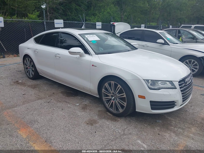 2014 Audi A7 VIN WAUWGAFCXEN007025 IAAI salvage auction — LEFT REAR, Salvage Title, sold $2,125 on 2026-07-29 (photo 1)