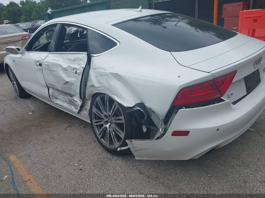 2014 Audi A7 VIN WAUWGAFCXEN007025 IAAI salvage auction — LEFT REAR, Salvage Title, sold $2,125 on 2026-07-29 (photo 6)