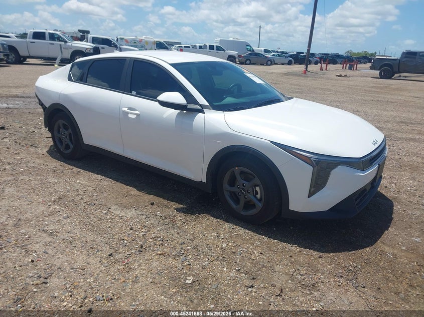 2025 Kia K4 VIN 3KPFT4DE6SE203693 IAAI salvage auction — REAR END, Original (Texas), sold $7,300 on 2026-07-29 (photo 1)