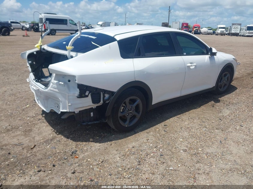 2025 Kia K4 VIN 3KPFT4DE6SE203693 IAAI salvage auction — REAR END, Original (Texas), sold $7,300 on 2026-07-29 (photo 4)