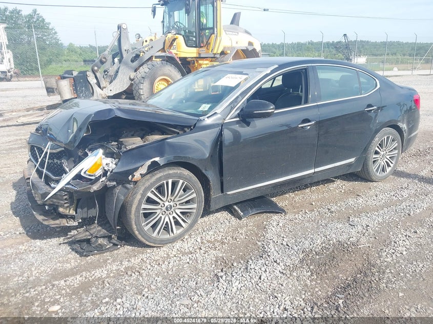 2014 Kia Cadenza VIN KNALN4D70E5166930 IAAI salvage auction — FRONT END, Salvage Title, sold $900 on 2026-07-10 (photo 2)