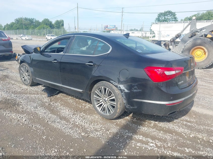 2014 Kia Cadenza VIN KNALN4D70E5166930 IAAI salvage auction — FRONT END, Salvage Title, sold $900 on 2026-07-10 (photo 3)