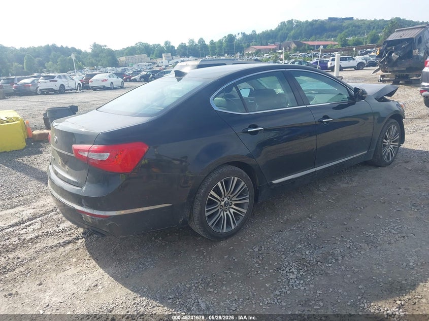 2014 Kia Cadenza VIN KNALN4D70E5166930 IAAI salvage auction — FRONT END, Salvage Title, sold $900 on 2026-07-10 (photo 4)