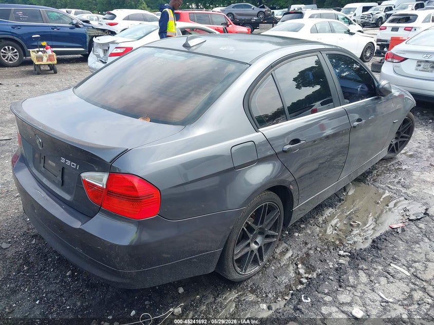 2006 BMW 3 series VIN WBAVB33536KS31445 IAAI salvage auction — RIGHT FRONT, Salvage (Georgia), sold $350 on 2026-07-08 (photo 4)