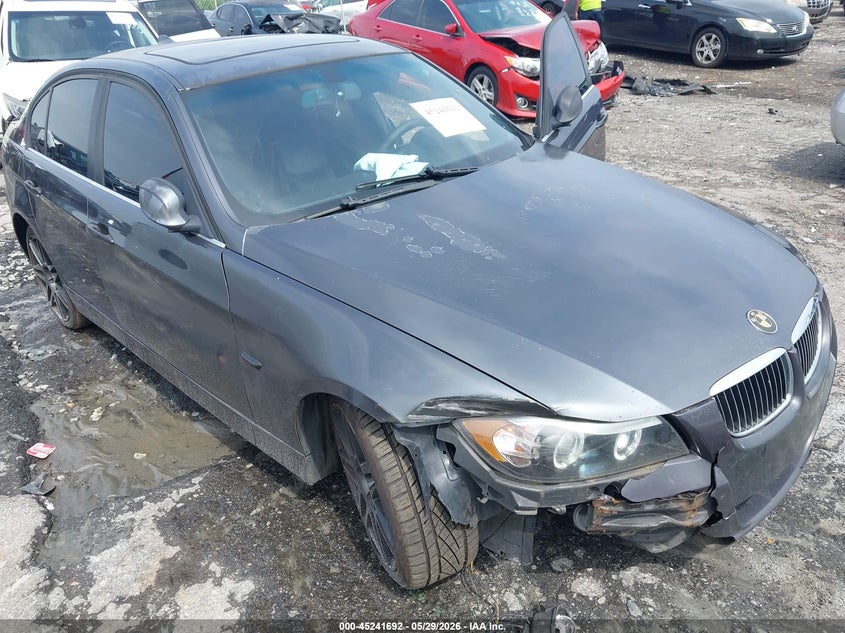 2006 BMW 3 series VIN WBAVB33536KS31445 IAAI salvage auction — RIGHT FRONT, Salvage (Georgia), sold $350 on 2026-07-08 (photo 6)