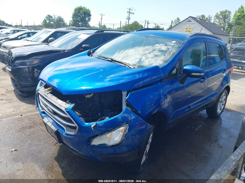 2020 Ford Ecosport VIN MAJ3S2GE0LC389302 IAAI salvage auction — FRONT END, Salvage Title, sold $1,125 on 2026-07-13 (photo 2)