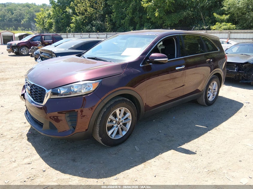 2019 Kia Sorento VIN 5XYPG4A52KG587603 IAAI salvage auction — RIGHT FRONT, Salvage (Tennessee), sold $1,900 on 2026-07-30 (photo 2)