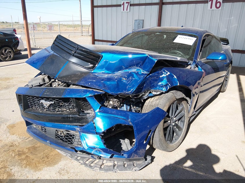 2024 Ford Mustang VIN 1FA6P8CF3R5422628 IAAI salvage auction — FRONT END, Salvage Title, sold $11,000 on 2026-07-22 (photo 2)