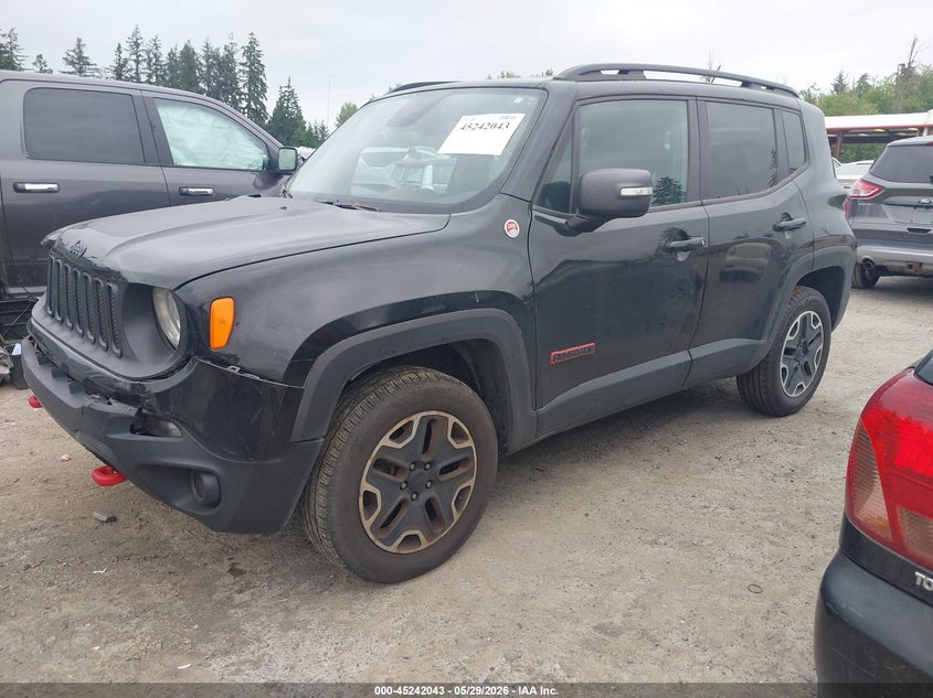 2017 Jeep Renegade VIN ZACCJBCB7HPE55923 IAAI salvage auction — FRONT END, Salvage Title, sold $1,275 on 2026-07-29 (photo 2)
