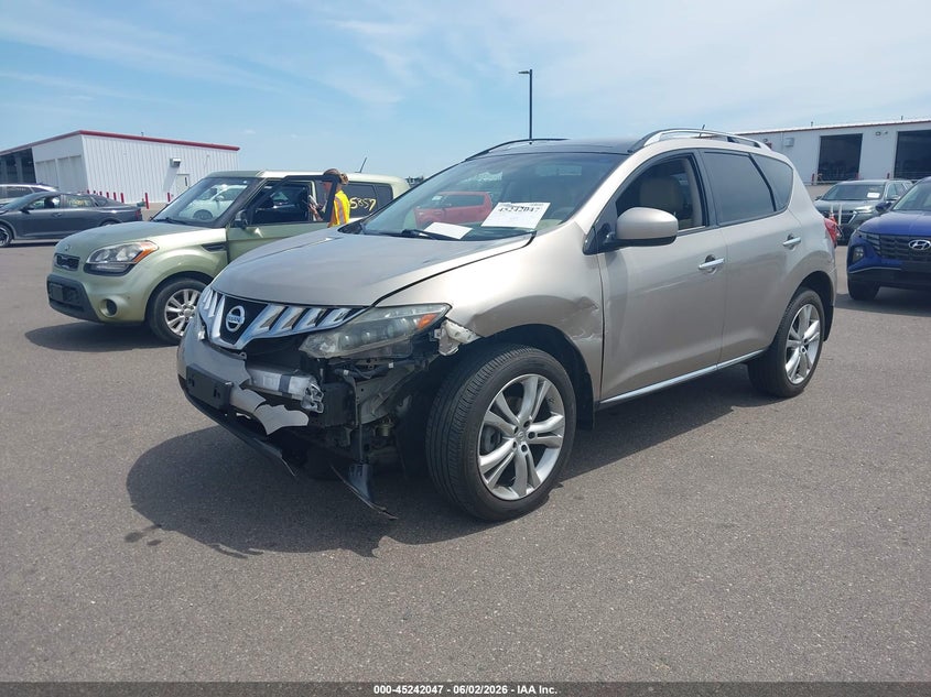 2010 Nissan Murano VIN JN8AZ1MW3AW140321 IAAI salvage auction — FRONT END, Prior Salvage (Minnesota), sold $1,250 on 2026-07-16 (photo 6)