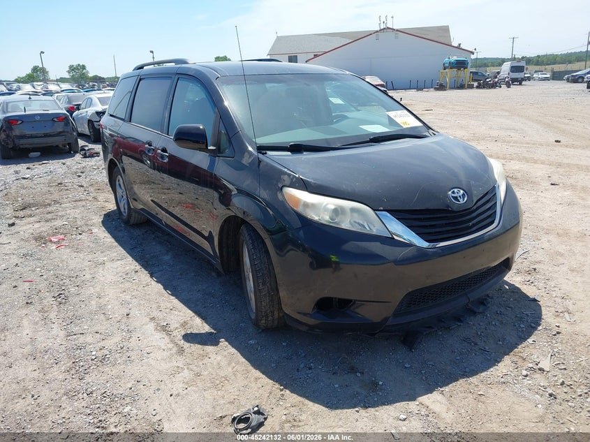 2012 Toyota Sienna VIN 5TDKK3DC4CS235866 IAAI salvage auction — LEFT FRONT, Salvage (Pennsylvania), sold $2,150 on 2026-07-29 (photo 1)