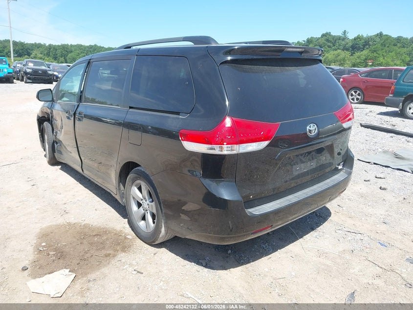 2012 Toyota Sienna VIN 5TDKK3DC4CS235866 IAAI salvage auction — LEFT FRONT, Salvage (Pennsylvania), sold $2,150 on 2026-07-29 (photo 3)