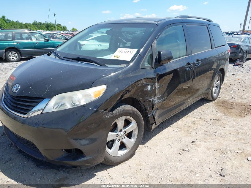 2012 Toyota Sienna VIN 5TDKK3DC4CS235866 IAAI salvage auction — LEFT FRONT, Salvage (Pennsylvania), sold $2,150 on 2026-07-29 (photo 6)