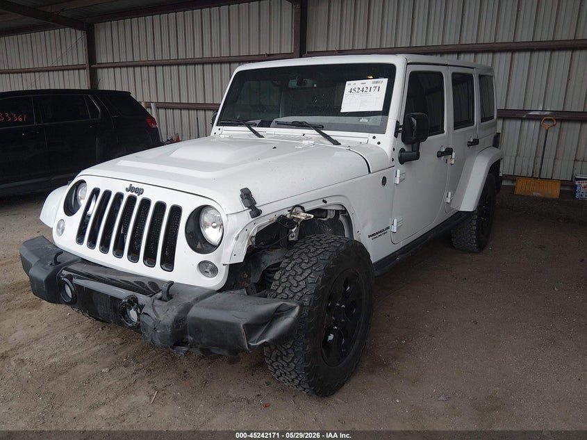 2015 Jeep Wrangler / VIN 1C4BJWEG6FL742585 IAAI salvage auction — LEFT FRONT, Salvage Title, sold $5,975 on 2026-07-09 (photo 2)
