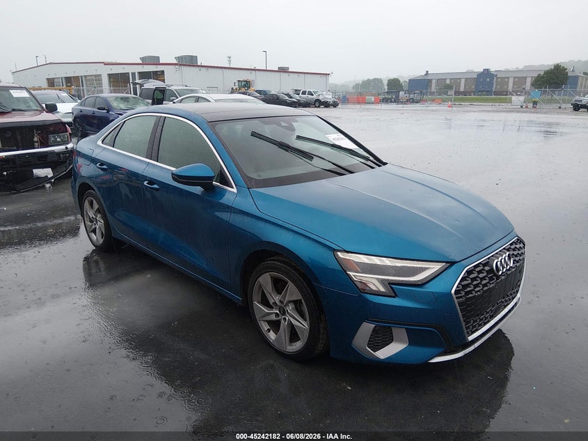 2023 Audi A3 VIN WAUAUDGY8PA107388 — IAAI salvage auction photo