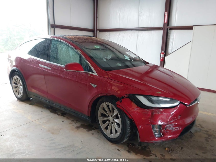 2016 Tesla Model x VIN 5YJXCBE29GF011991 IAAI salvage auction — RIGHT FRONT, Salvage (North Carolina), sold $6,100 on 2026-07-09 (photo 1)